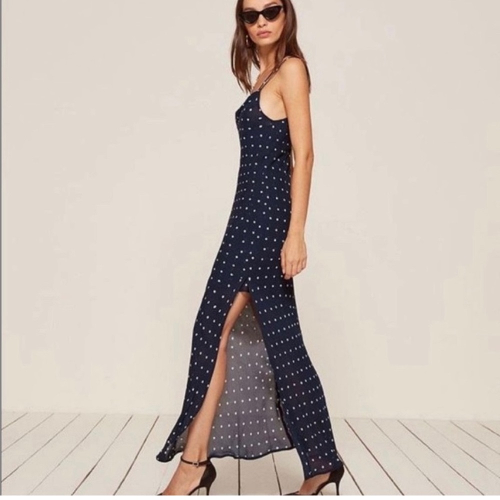 Sheer Reformation maxi dress